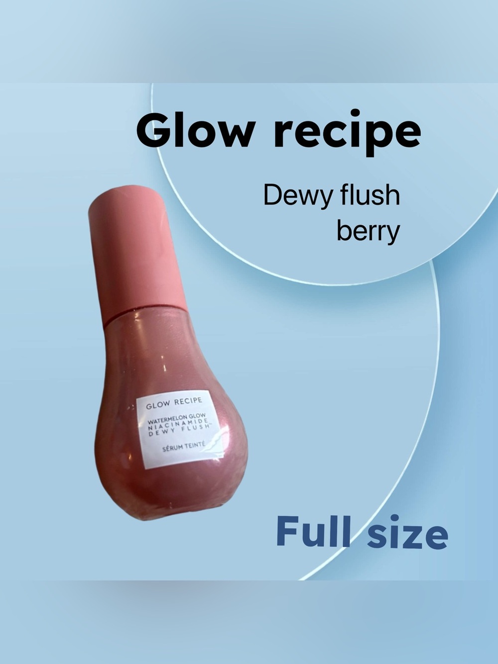🇺🇸🆕NWOB GLOW RECIPE | FULL | Glow & Dewy Berry Watermelon Niacinamide Flush**